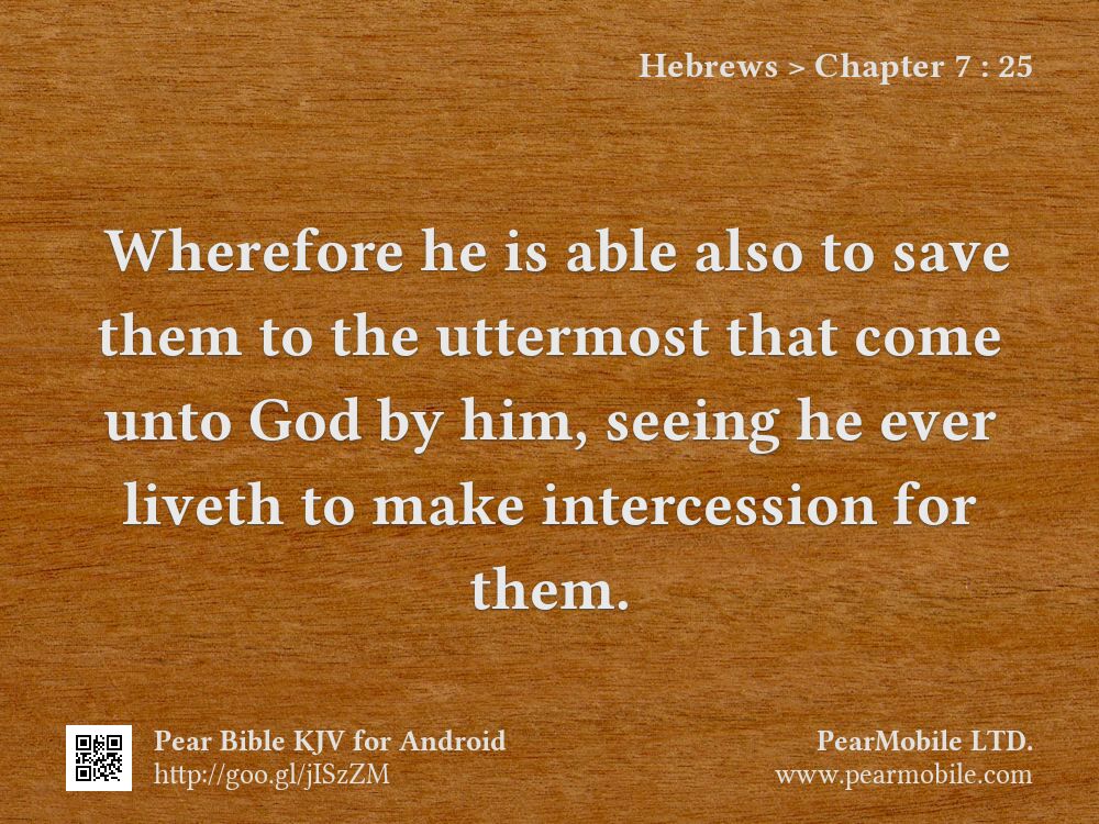 Hebrews, Chapter 7:25